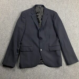 Gap Blazer‎ Men's 40R Navy Blue Tailored 2 Buttons Wool Blend Adults